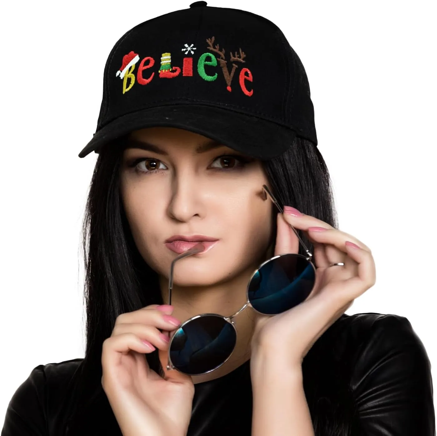 Embroidered Baseball Cap for Women Men Adjustable Baseball Hat Black Baseball Cap Trucker Hat