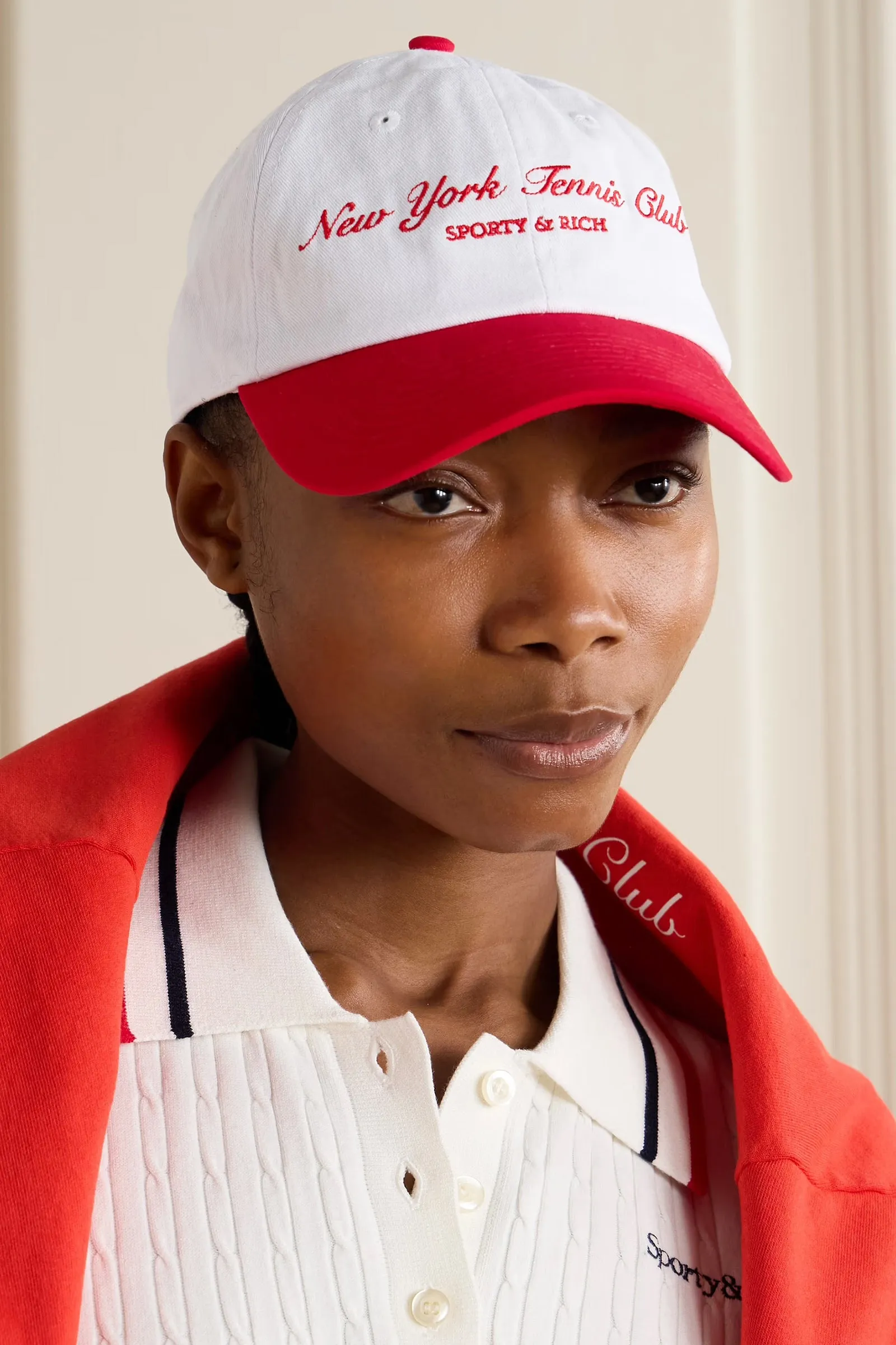 Embroidered Cotton-Twill Baseball Cap