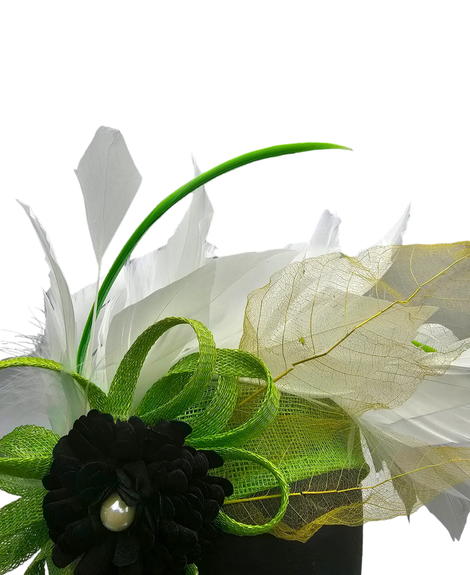 Emerald Fascinator Headband Green Base (Athena)
