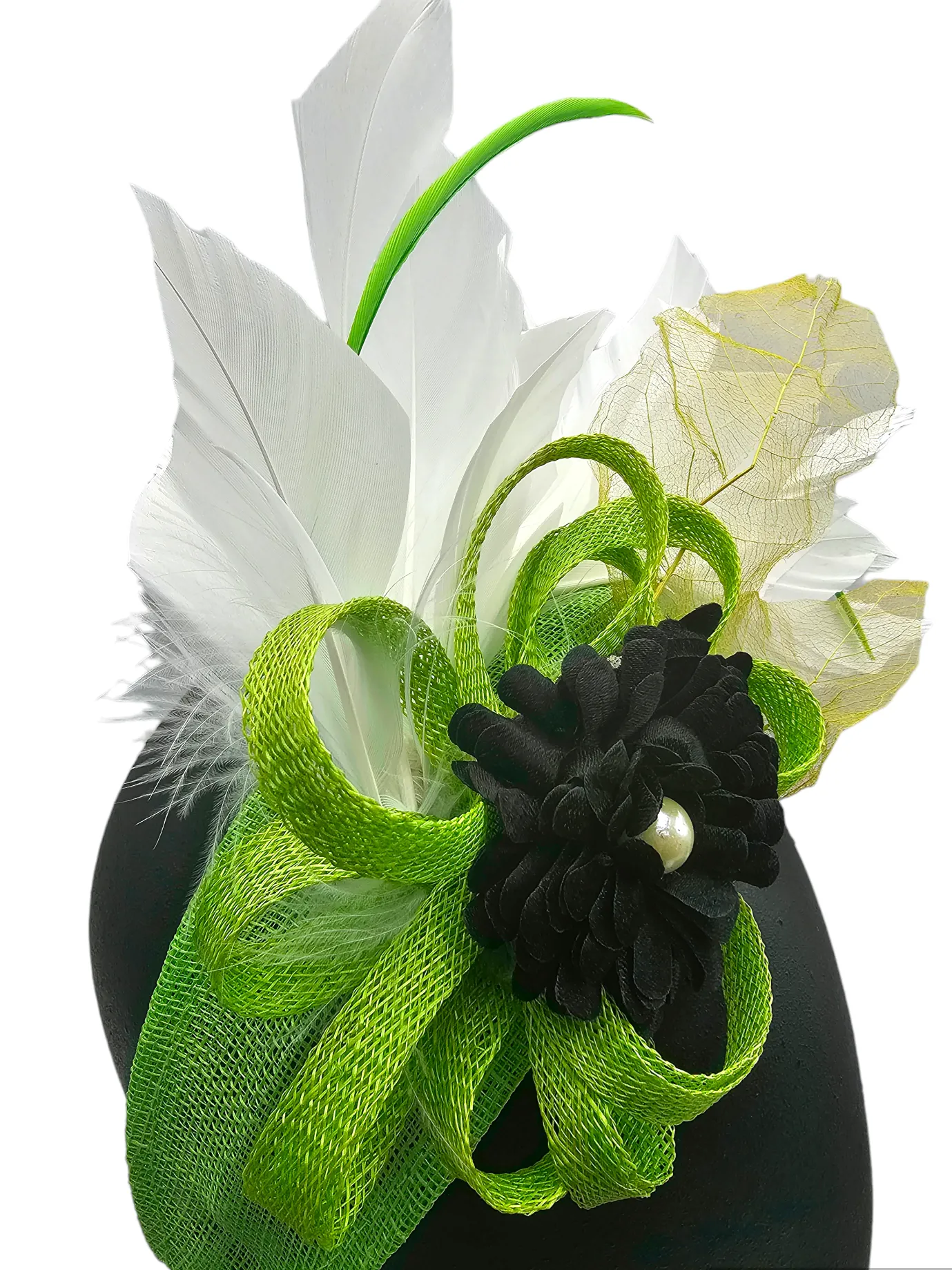 Emerald Fascinator Headband Green Base (Athena)