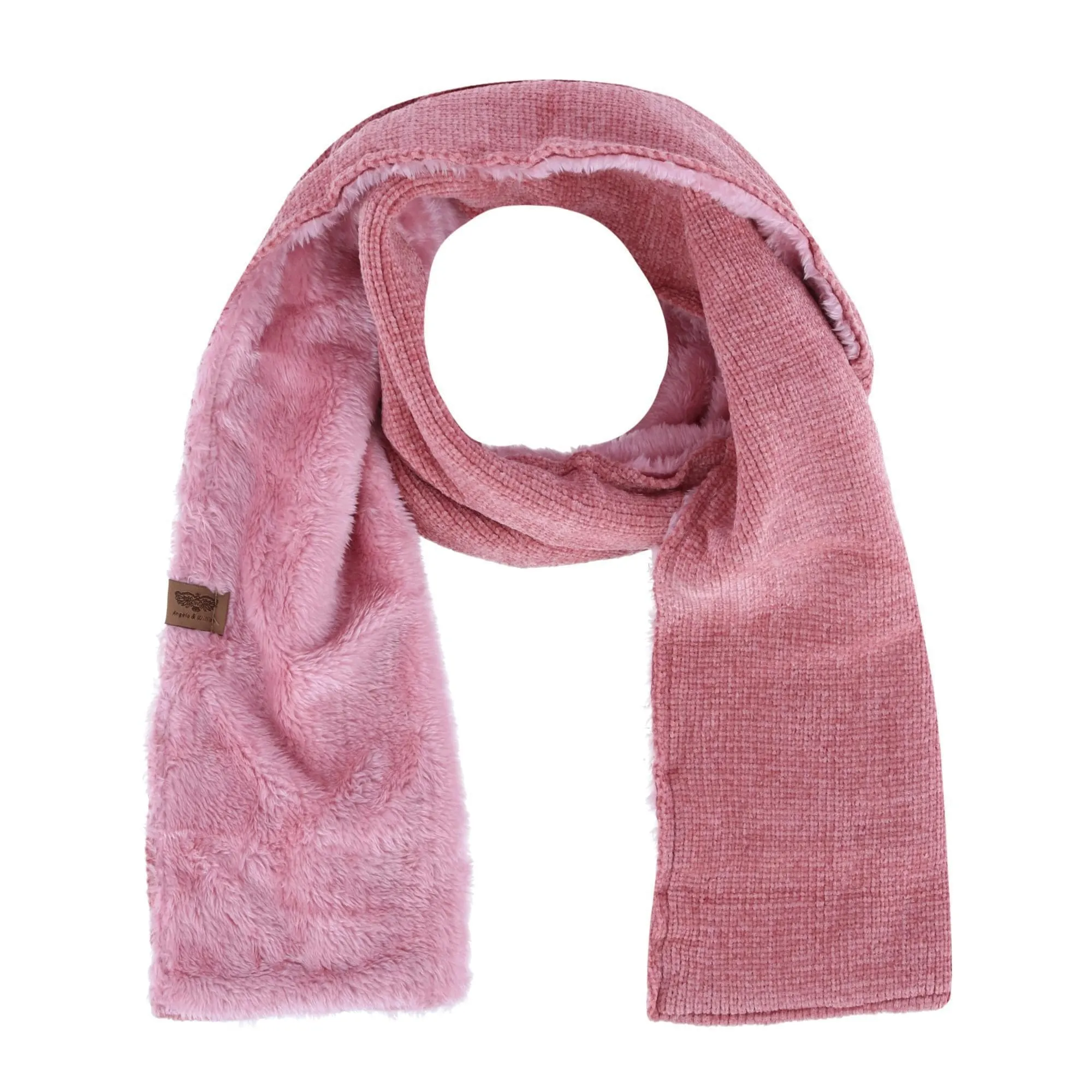 Epoch Hats Company Women's Knit Faux Sherpa Lined Winter Scarf