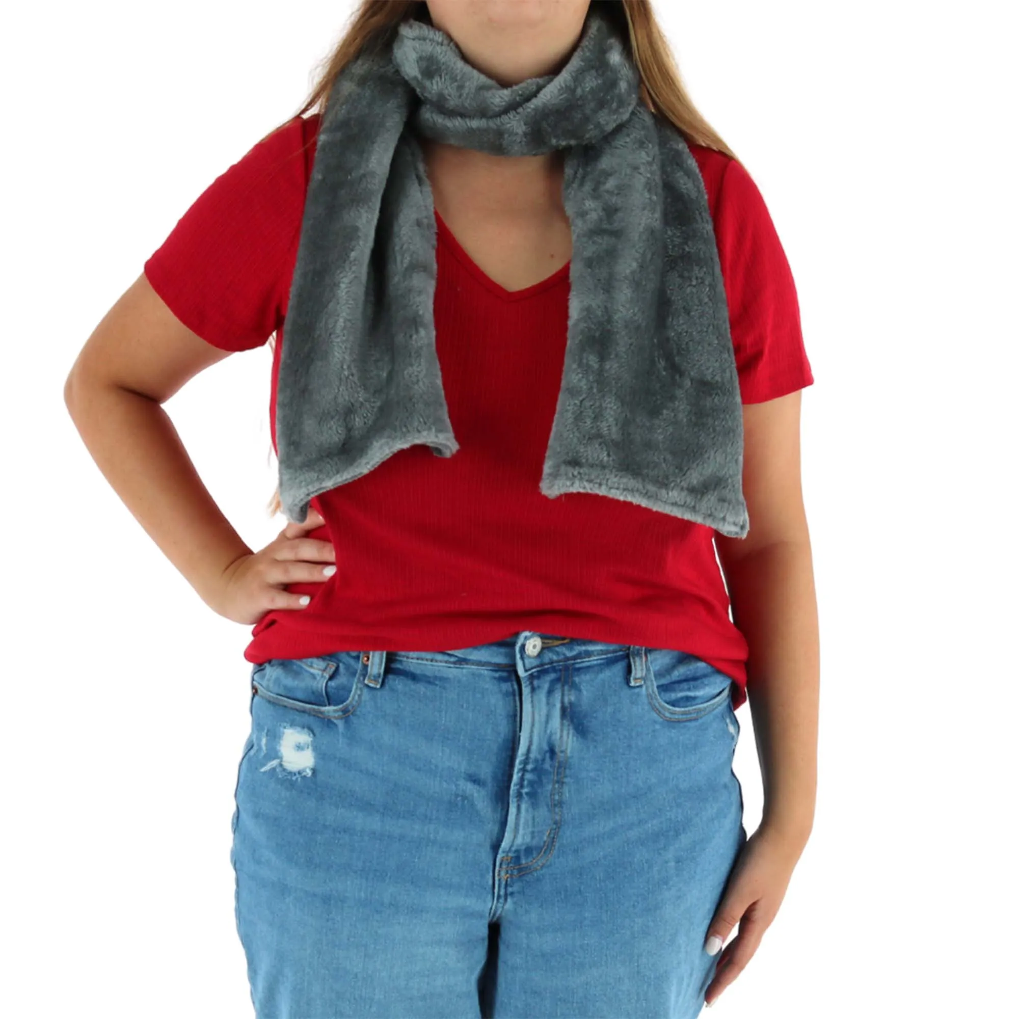 Epoch Hats Company Women's Knit Faux Sherpa Lined Winter Scarf