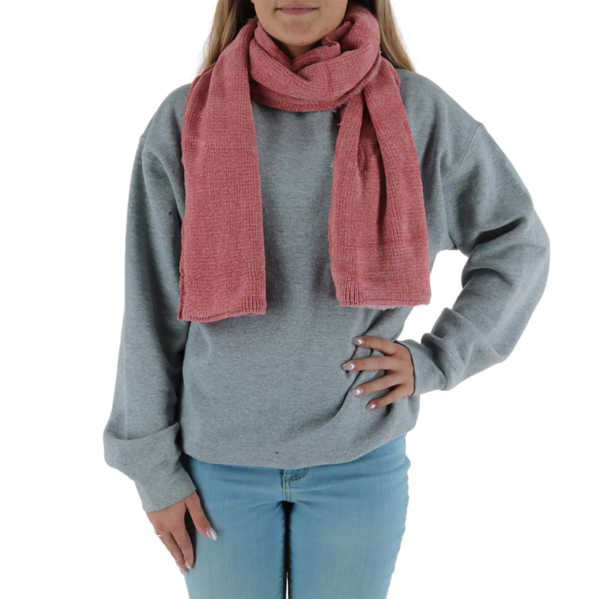 Epoch Hats Company Women's Knit Faux Sherpa Lined Winter Scarf