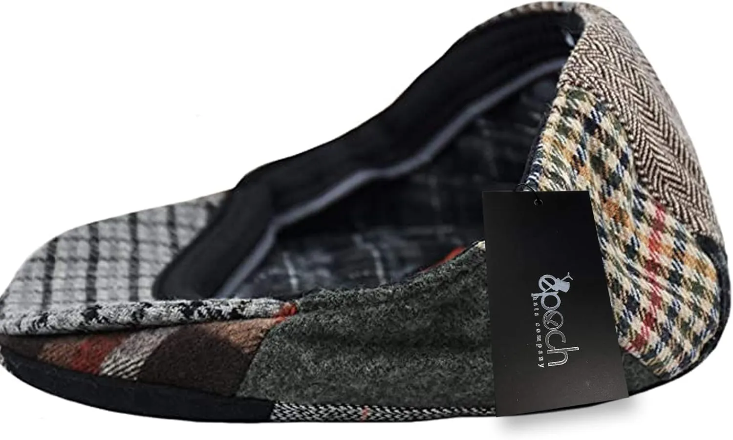 Epoch Men's Herringbone Wool Tweed Newsboy Ivy Cabbie Driving Cap