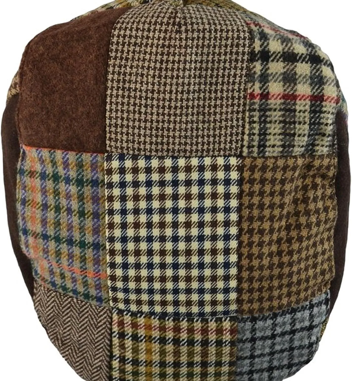 Epoch Men's Herringbone Wool Tweed Newsboy Ivy Cabbie Driving Cap