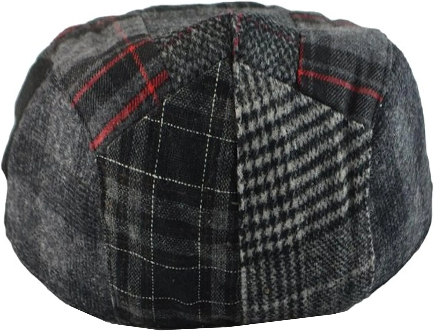 Epoch Men's Herringbone Wool Tweed Newsboy Ivy Cabbie Driving Cap