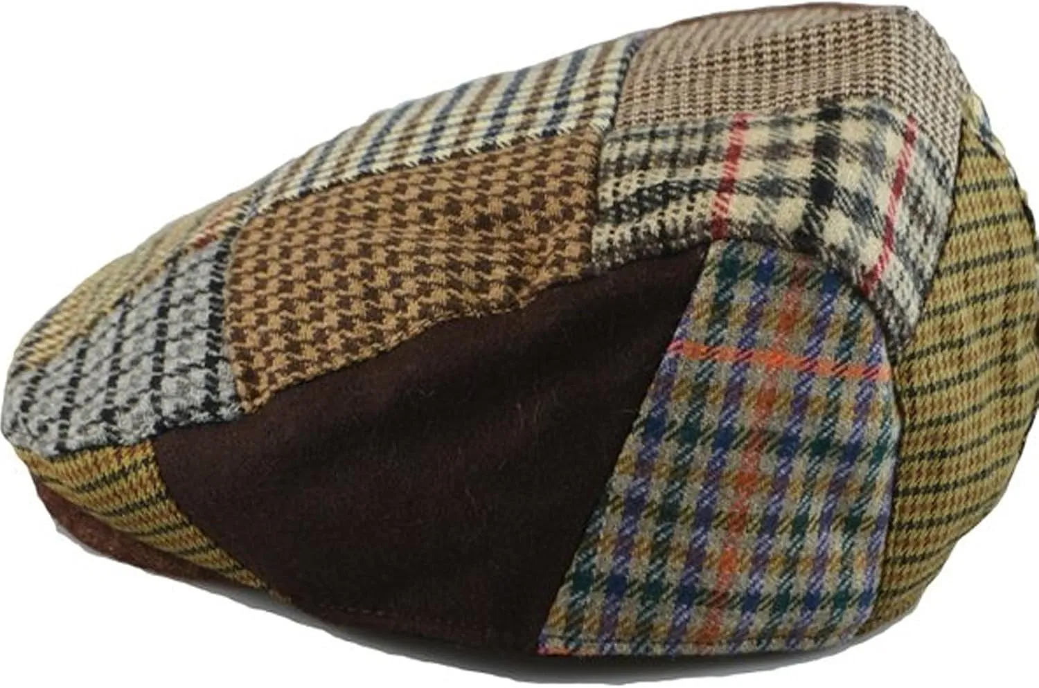 Epoch Men's Herringbone Wool Tweed Newsboy Ivy Cabbie Driving Cap