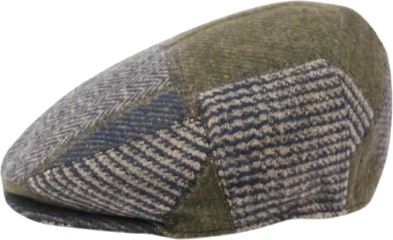 Epoch Men's Herringbone Wool Tweed Newsboy Ivy Cabbie Driving Cap