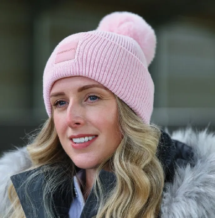 Equetech Luxe Recycled Pom Pom Knit Hat - Pink