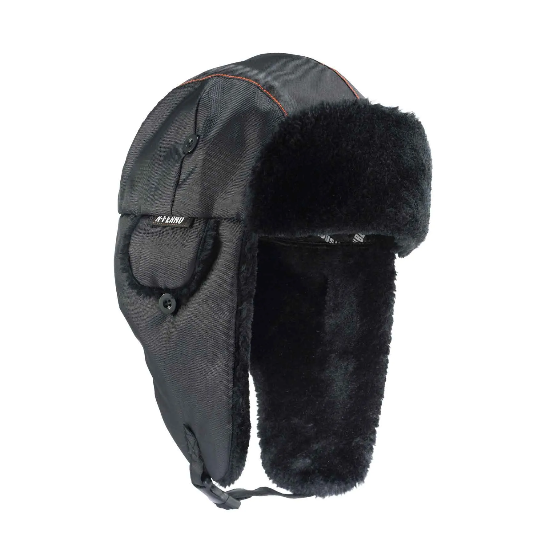 Ergodyne 16843 N-Ferno 6802 Classic Trapper Hat, Small/Medium, Black