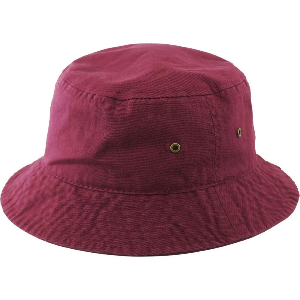 Ethos Cotton Bucket Hat - Vinrød Bomuld Bøllehat