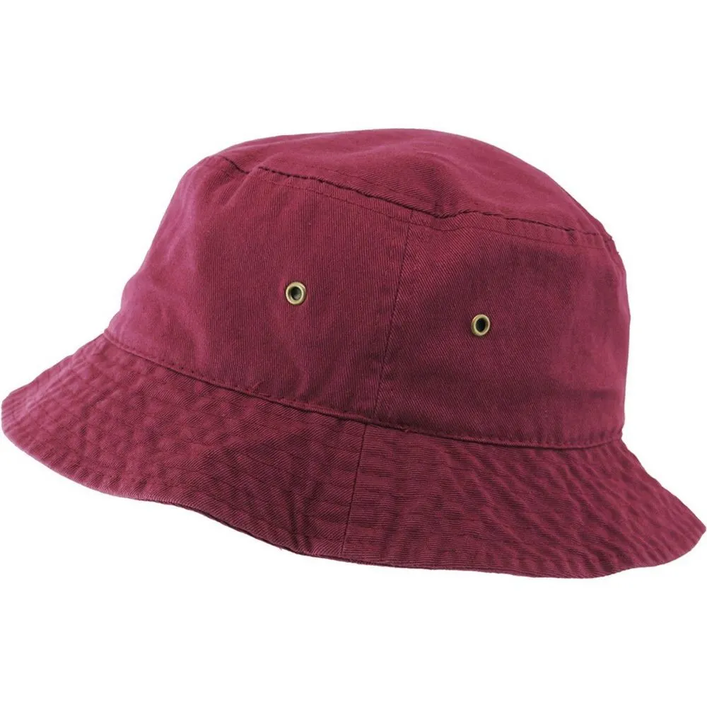 Ethos Cotton Bucket Hat - Vinrød Bomuld Bøllehat