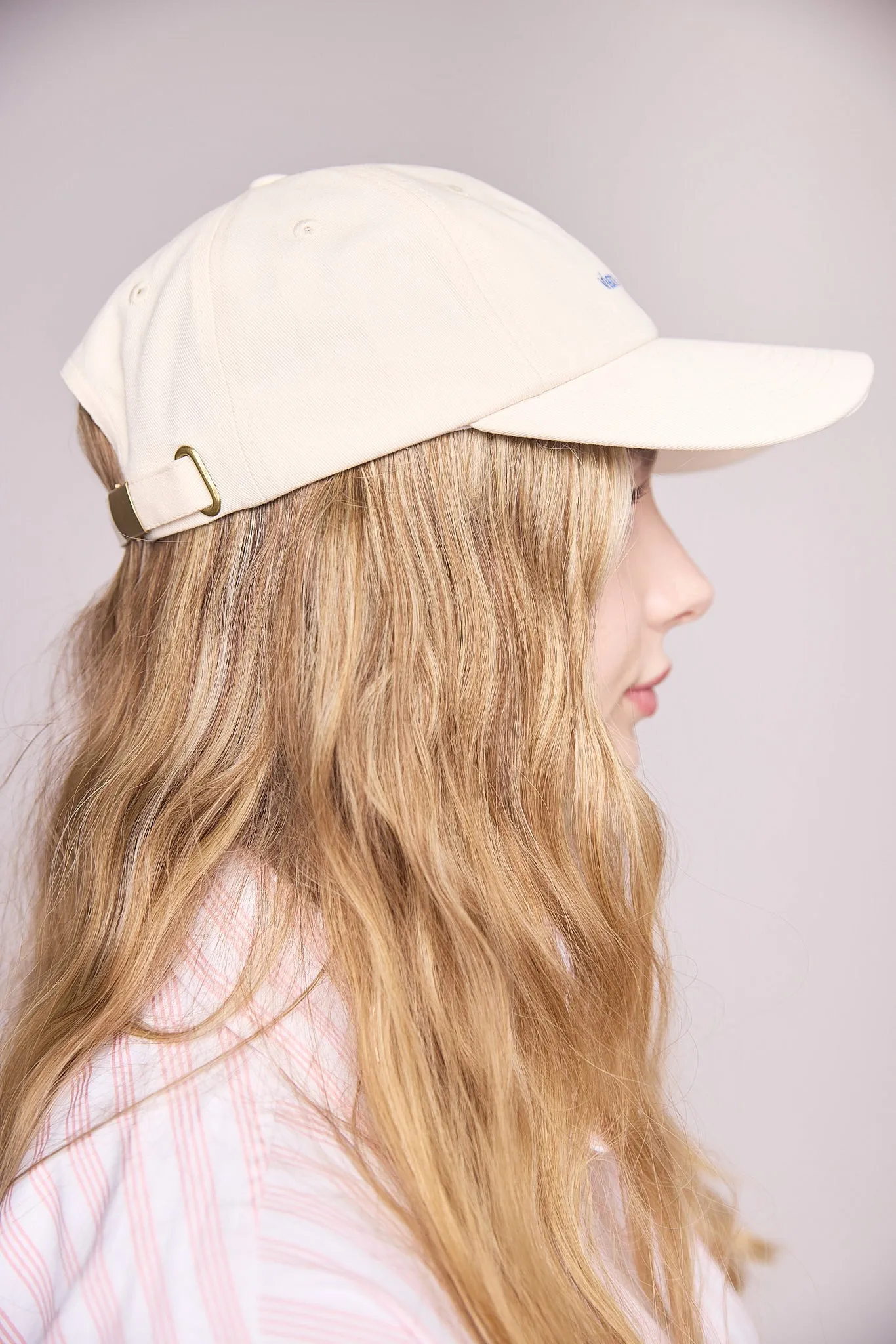 Everyday Hat - Cream & Royale Blue