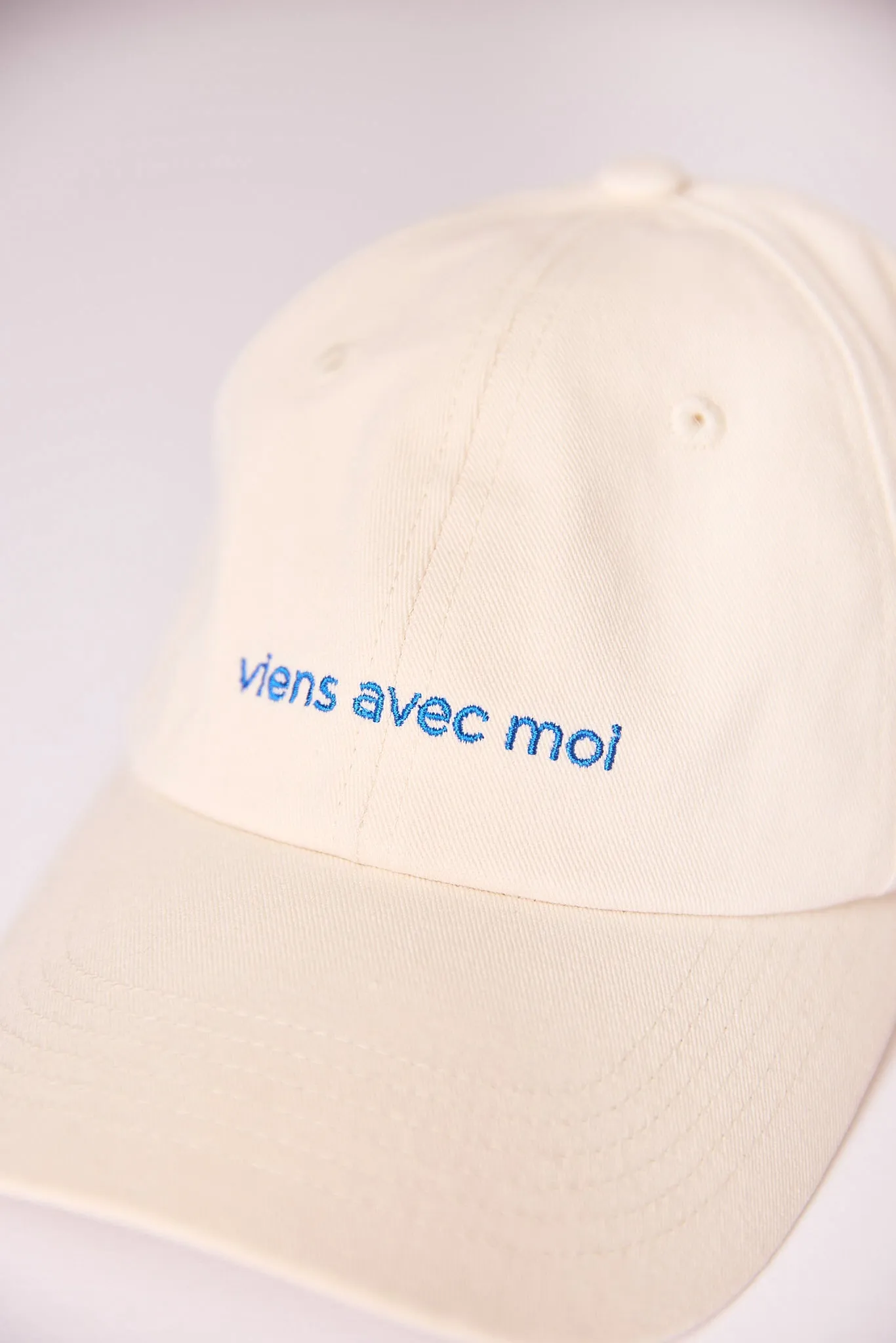 Everyday Hat - Cream & Royale Blue