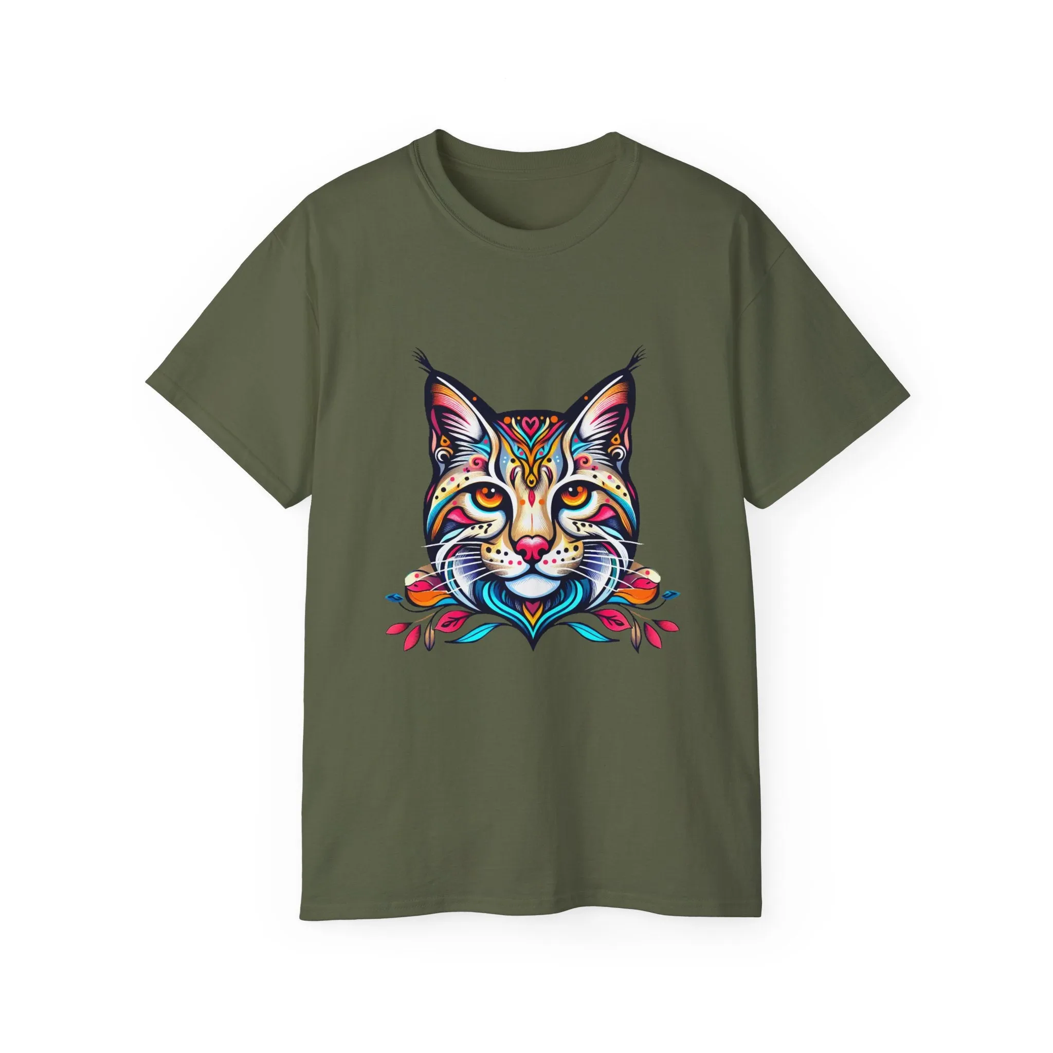 EXOTIC BIG CATS: American Bobcat-B. / Unisex Graphic Tee Shirt