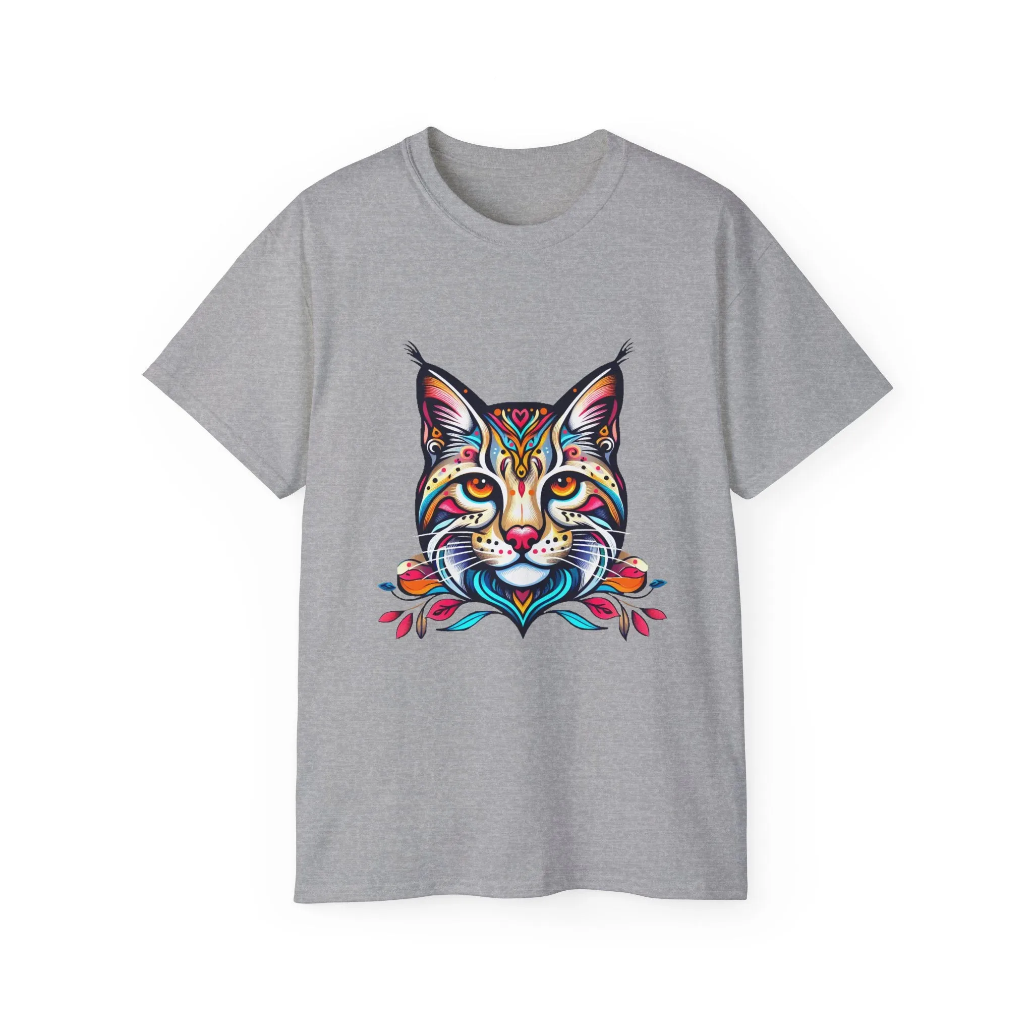 EXOTIC BIG CATS: American Bobcat-B. / Unisex Graphic Tee Shirt