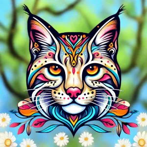 EXOTIC BIG CATS: American Bobcat-B. / Unisex Graphic Tee Shirt