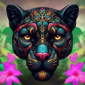 EXOTIC BIG CATS: Black Panther-A. / Unisex Graphic Tee Shirt