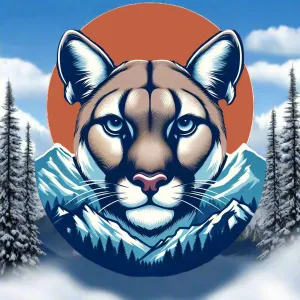 EXOTIC BIG CATS: Cougar-B. / Unisex Graphic Tee Shirt