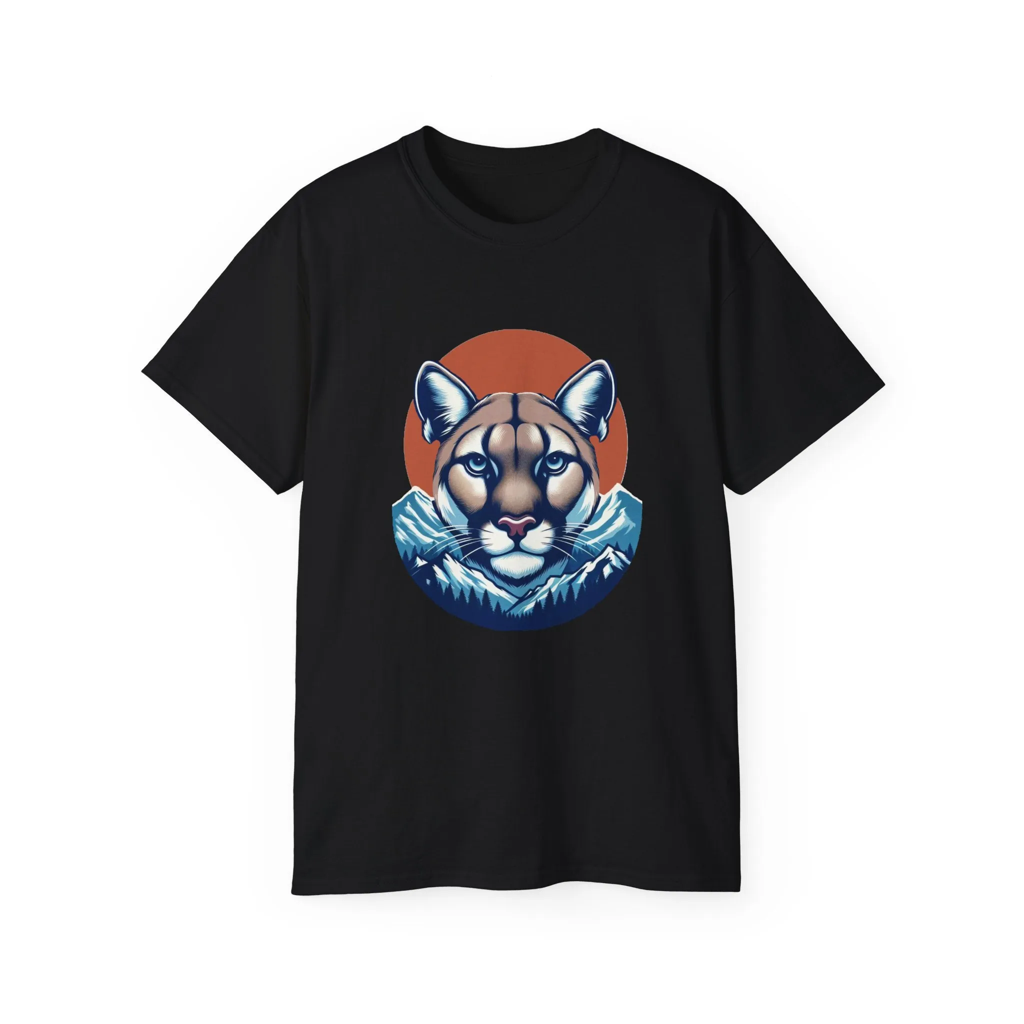 EXOTIC BIG CATS: Cougar-B. / Unisex Graphic Tee Shirt