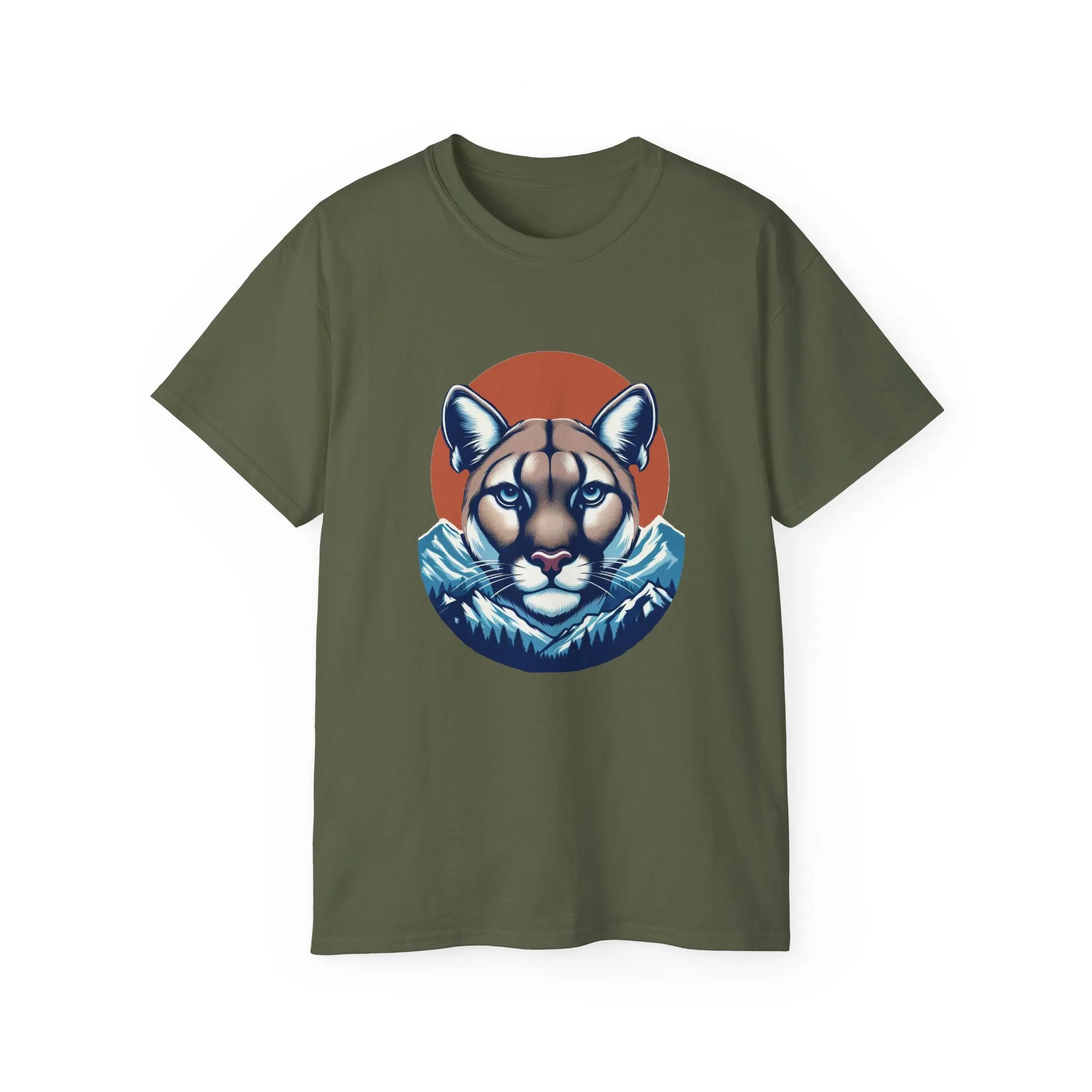 EXOTIC BIG CATS: Cougar-B. / Unisex Graphic Tee Shirt