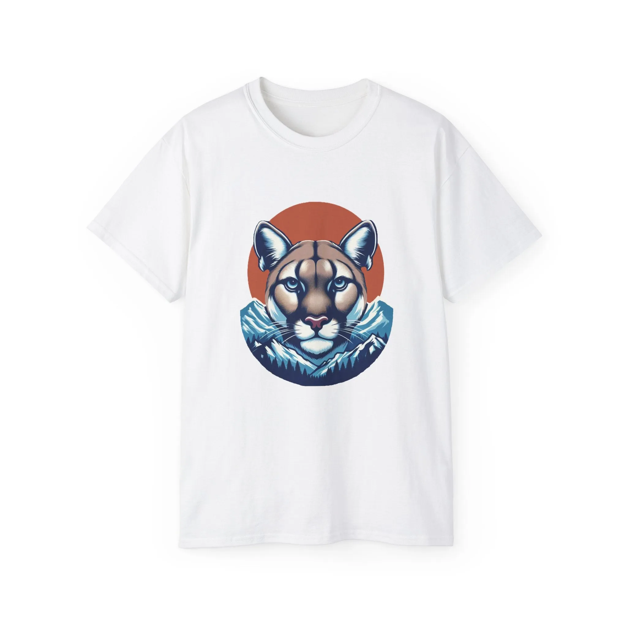 EXOTIC BIG CATS: Cougar-B. / Unisex Graphic Tee Shirt