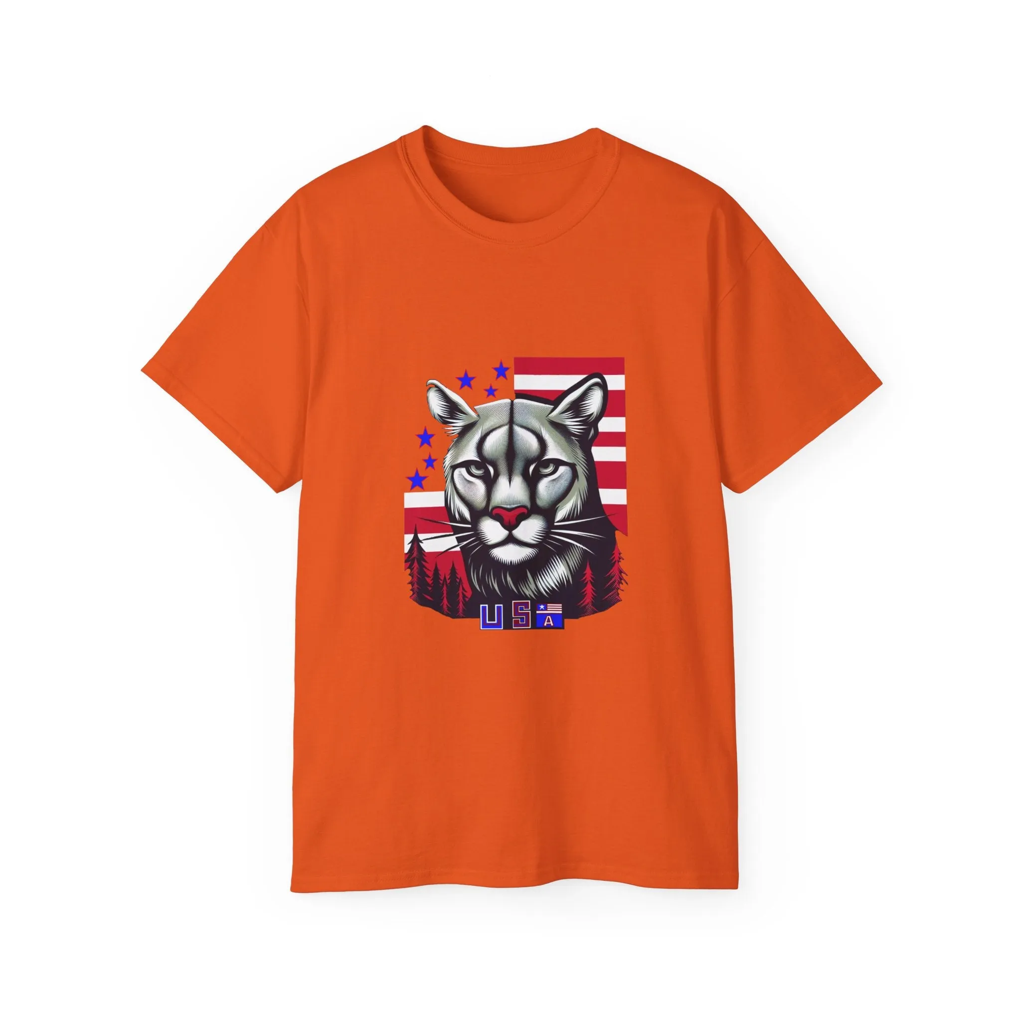 EXOTIC BIG CATS: Cougar-USA-A. / Unisex Graphic Tee Shirt