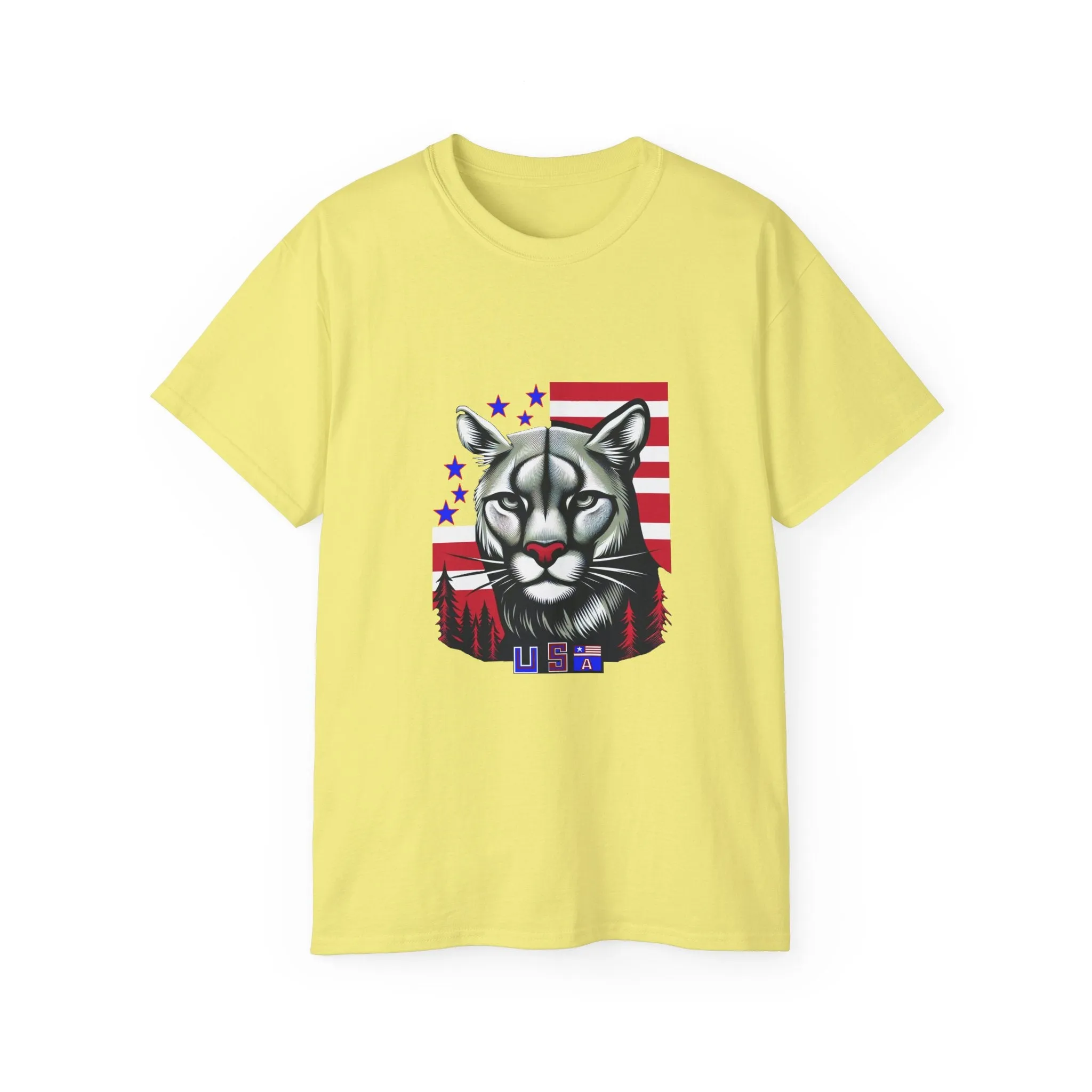 EXOTIC BIG CATS: Cougar-USA-A. / Unisex Graphic Tee Shirt