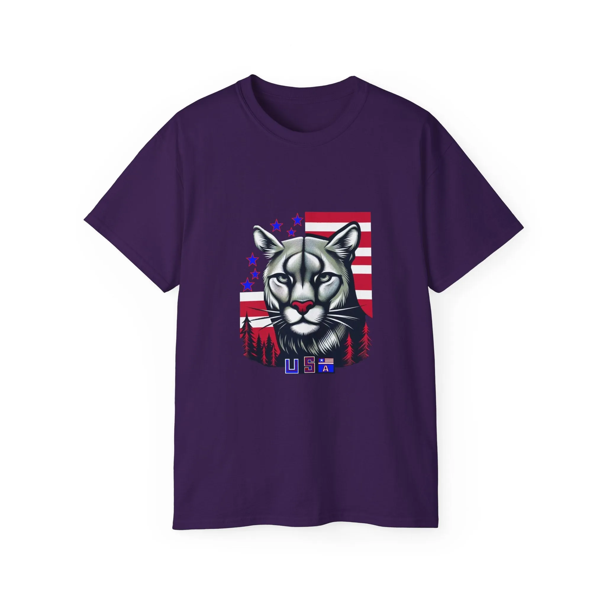 EXOTIC BIG CATS: Cougar-USA-A. / Unisex Graphic Tee Shirt
