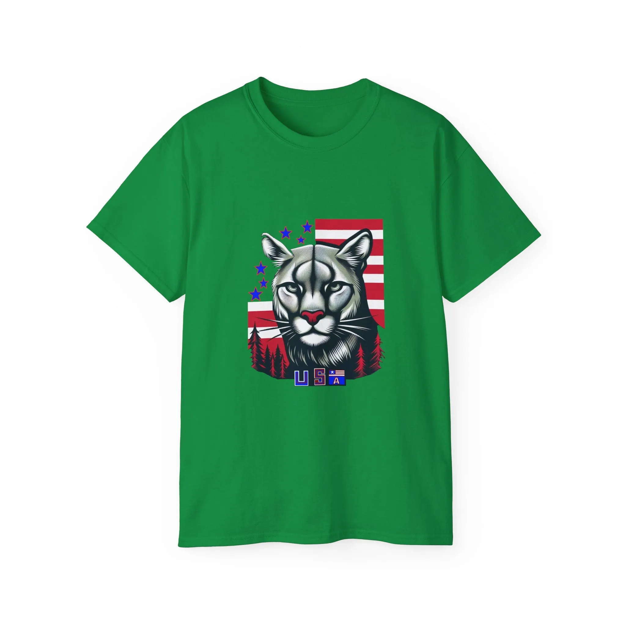 EXOTIC BIG CATS: Cougar-USA-A. / Unisex Graphic Tee Shirt