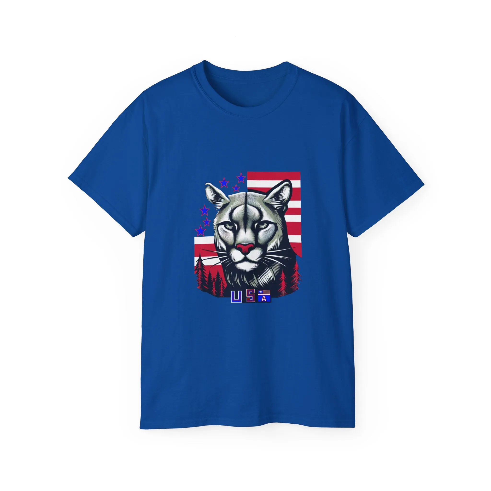 EXOTIC BIG CATS: Cougar-USA-A. / Unisex Graphic Tee Shirt