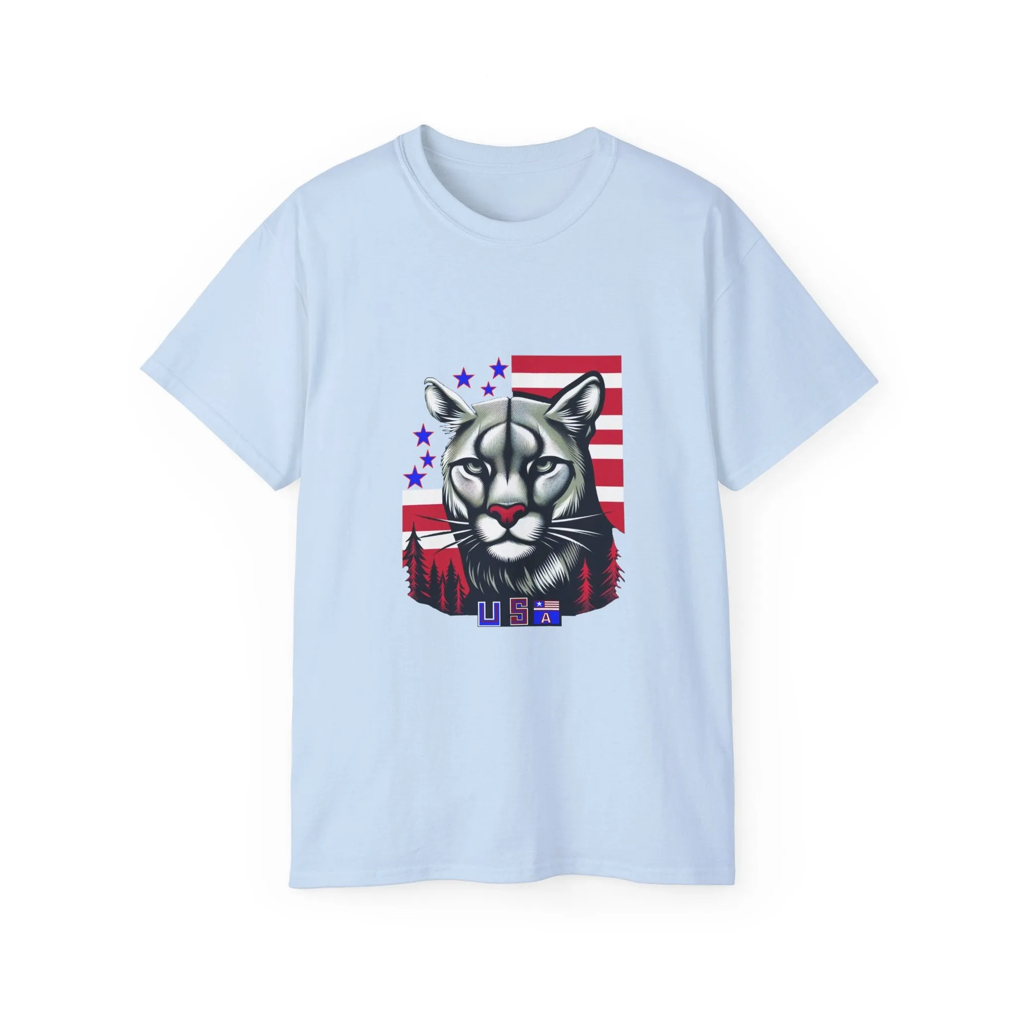 EXOTIC BIG CATS: Cougar-USA-A. / Unisex Graphic Tee Shirt