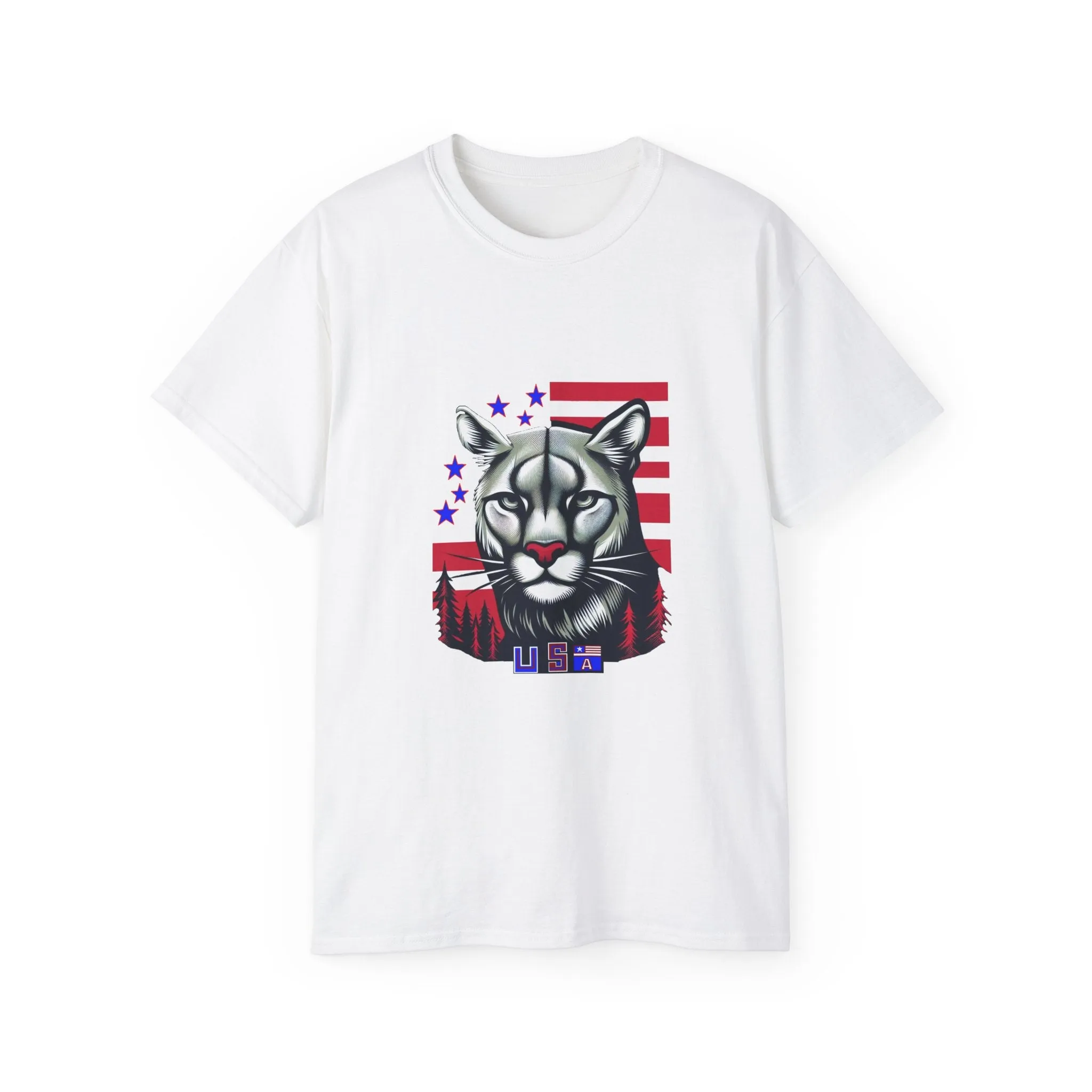 EXOTIC BIG CATS: Cougar-USA-A. / Unisex Graphic Tee Shirt