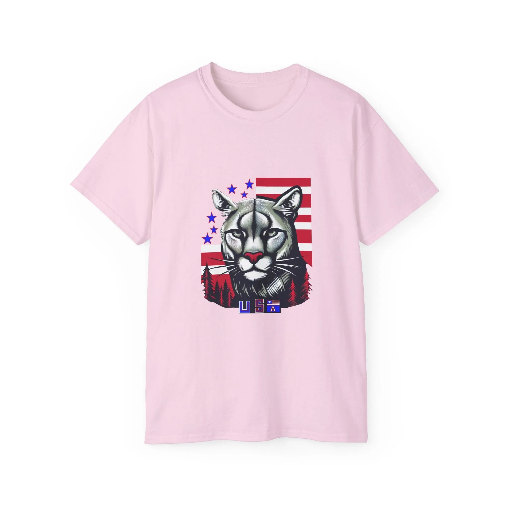 EXOTIC BIG CATS: Cougar-USA-A. / Unisex Graphic Tee Shirt