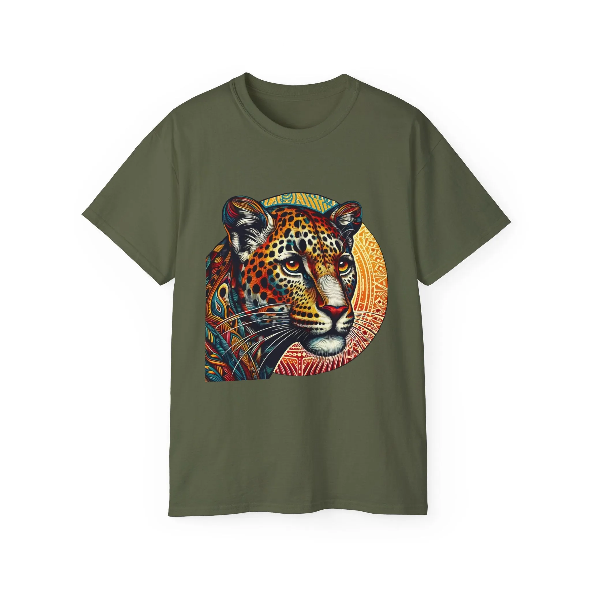 EXOTIC BIG CATS: Leopard-B. / Unisex Graphic Tee Shirt