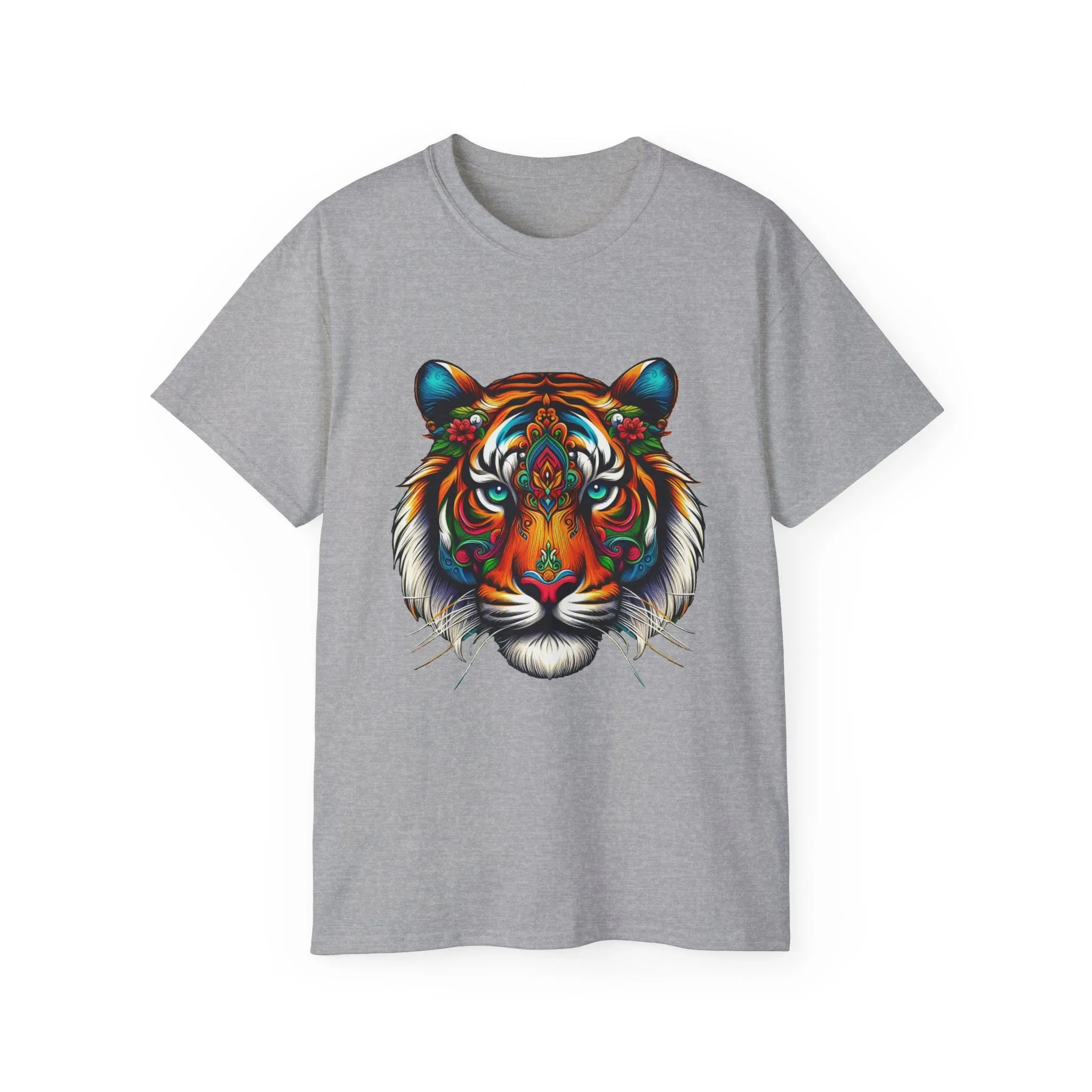 EXOTIC BIG CATS: Tiger-B. / Unisex Graphic Tee Shirt