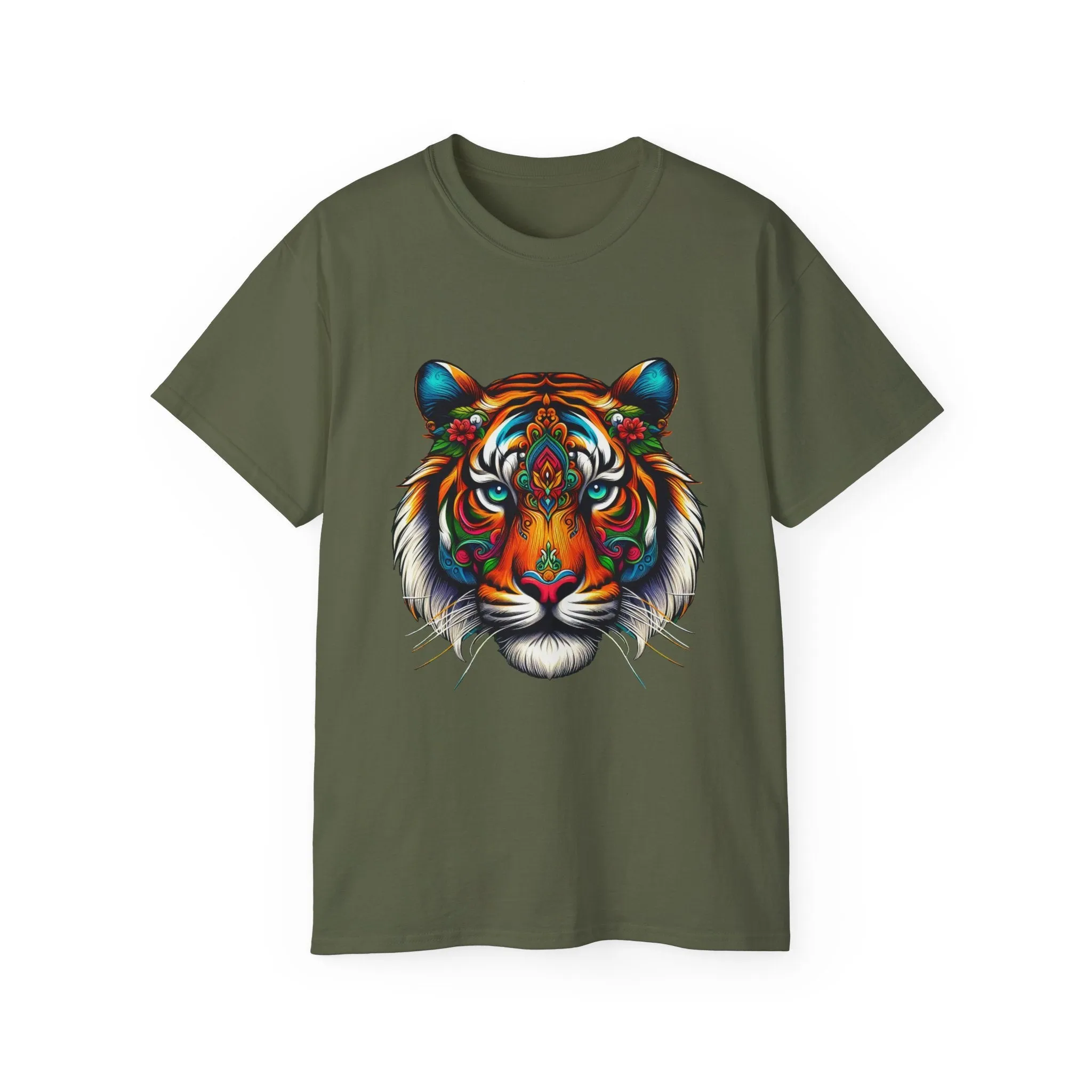 EXOTIC BIG CATS: Tiger-B. / Unisex Graphic Tee Shirt