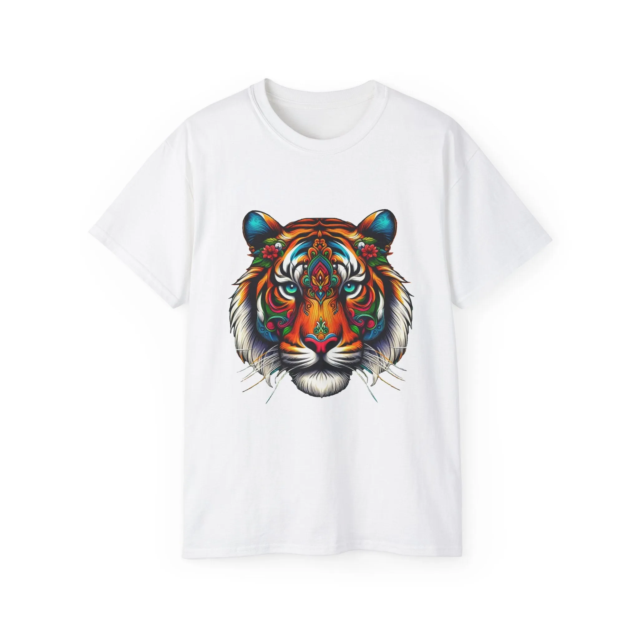 EXOTIC BIG CATS: Tiger-B. / Unisex Graphic Tee Shirt
