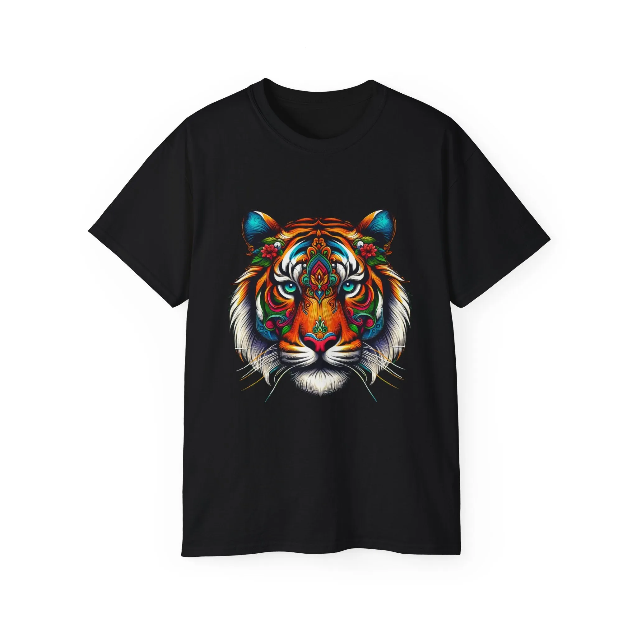 EXOTIC BIG CATS: Tiger-B. / Unisex Graphic Tee Shirt