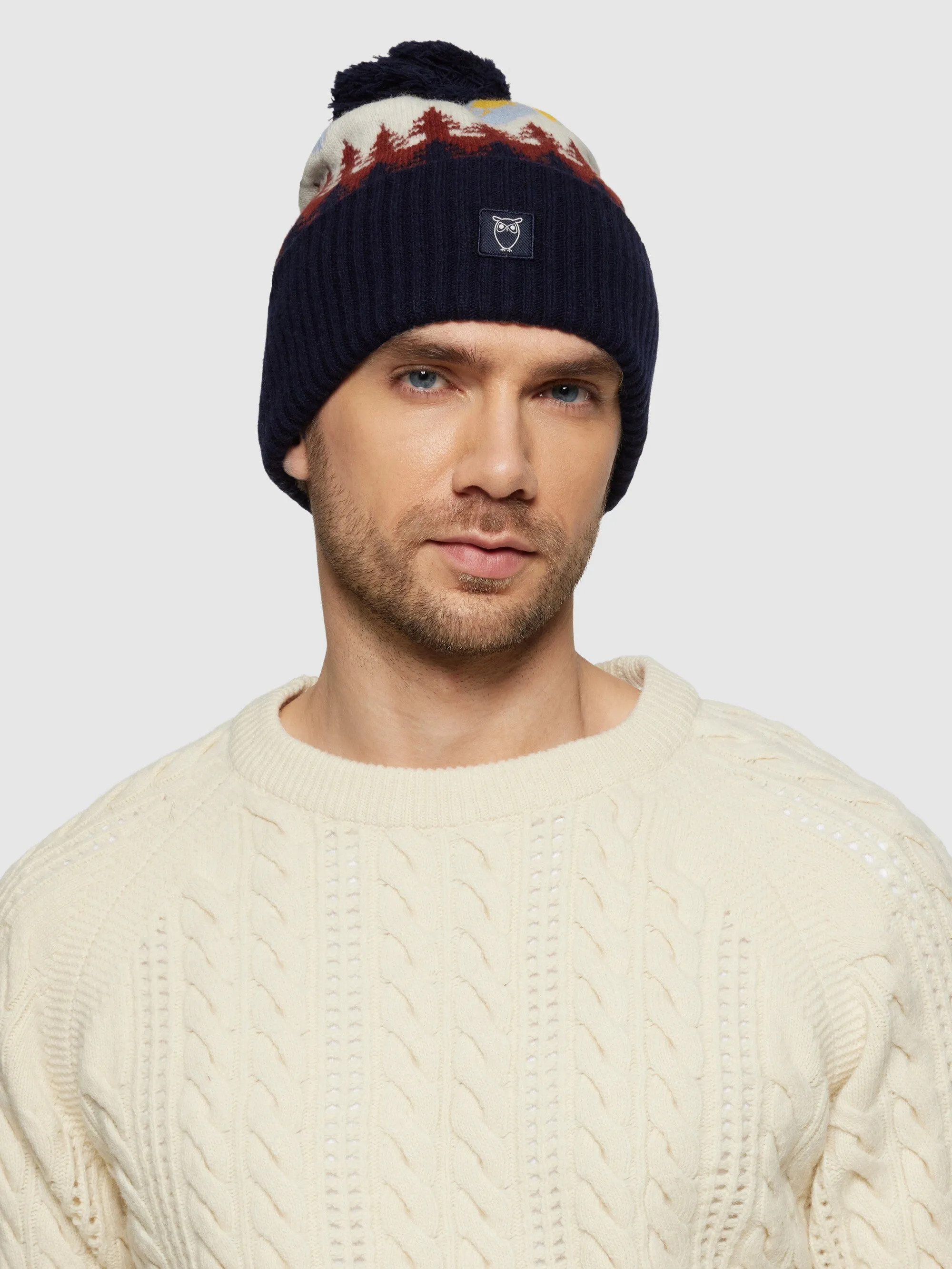 Fair Isle beanie - RWS - Multi color AOP