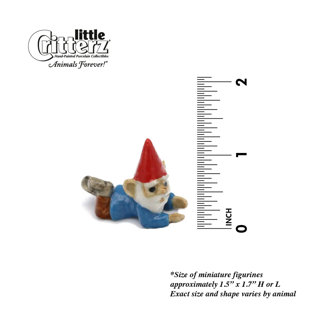 Fantasy -  Gnome  "Callad" - miniature porcelain figurine