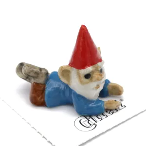 Fantasy -  Gnome  "Callad" - miniature porcelain figurine