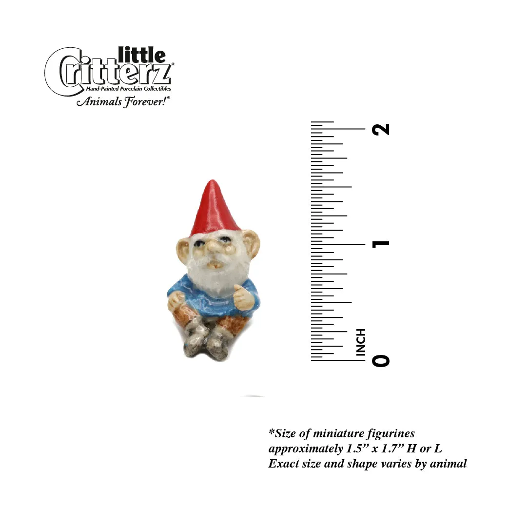 Fantasy - Gnome  "Dal Erf" - miniature porcelain figurine