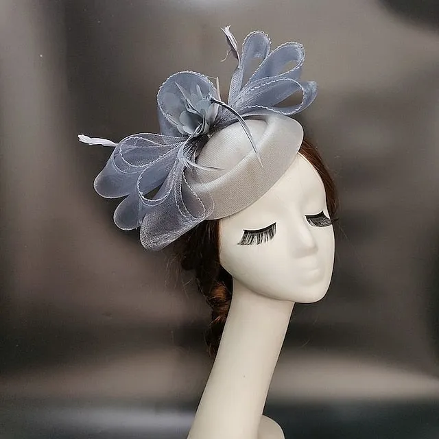 Fascinators Net Cocktail Elegant Vintage With Feather Headpiece