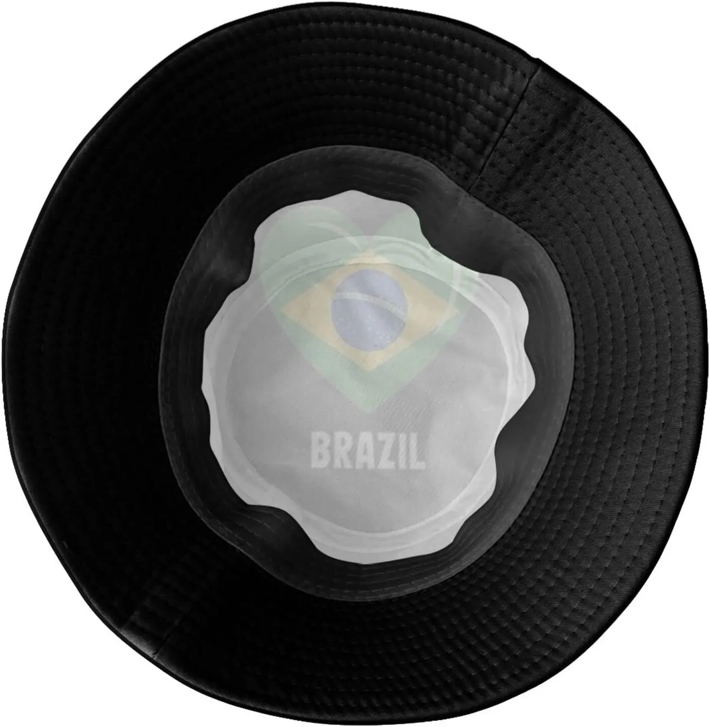 Fashion Brazil Brazilian Flag Bucket Hat Wide Brim UV Protection Sun Hat Boonie Hats Outdoor Hats for Men Women