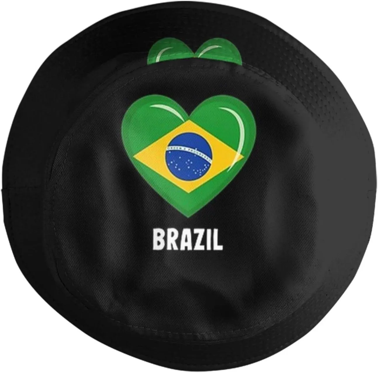 Fashion Brazil Brazilian Flag Bucket Hat Wide Brim UV Protection Sun Hat Boonie Hats Outdoor Hats for Men Women