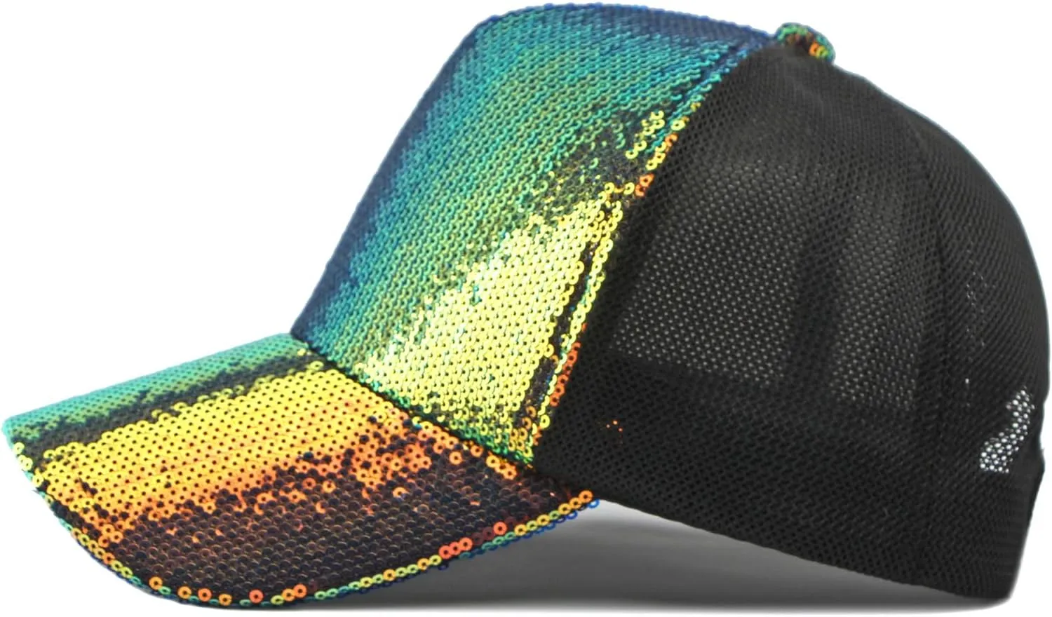 FASHIXD Mesh Baseball Cap for Women Sequin Summer Trucker Hats Breathable Running Hats Outdoor Sports Hat
