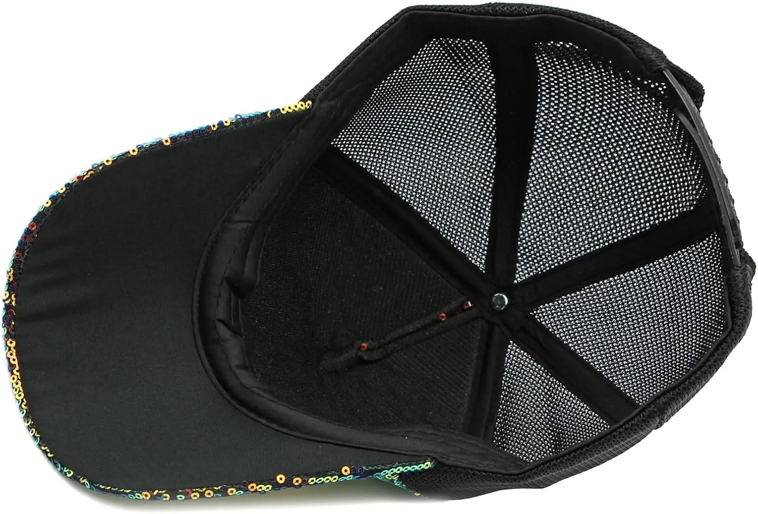 FASHIXD Mesh Baseball Cap for Women Sequin Summer Trucker Hats Breathable Running Hats Outdoor Sports Hat