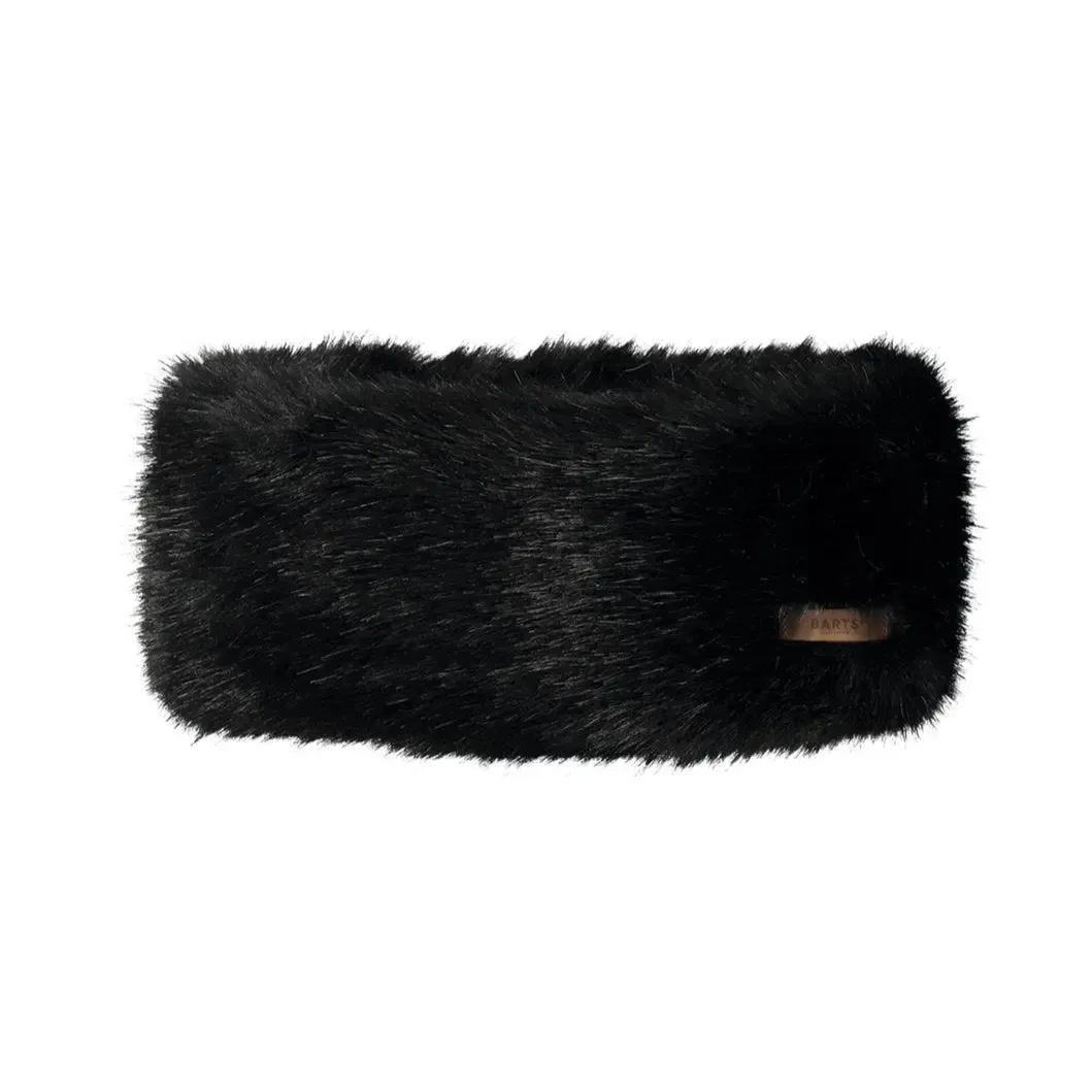 Faux Fur Headband - Black