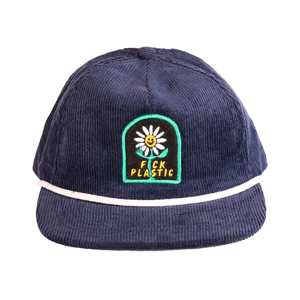 F*ck Plastic Hemp Corduroy Strapback : Blue